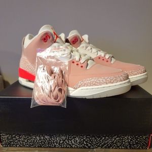 AIR JORDAN RETRO 3 "RUST PINK"/US WOMEN'S SIZE 12